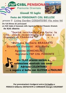 festa pensionato cisl